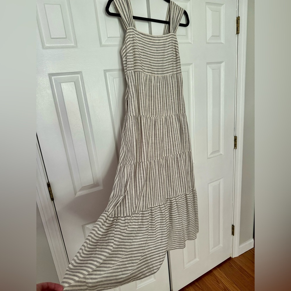Madewell striped cotton maxi dress
